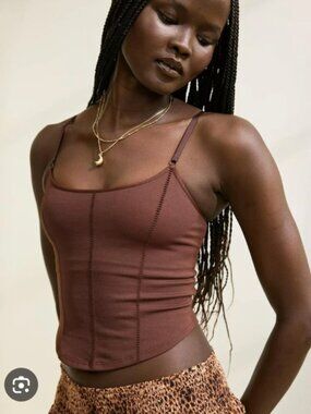 Aerie Superchill Seamless Corset Bra Tank Top